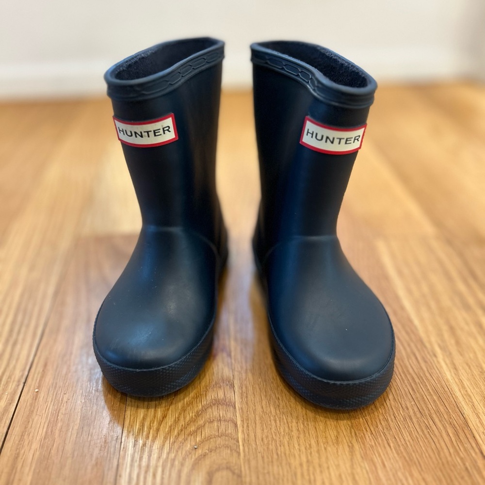 Kids Hunter Rainboots - Navy - Size US 6